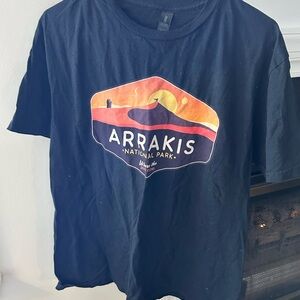 Gildan Black T-Shirt with Vibrant Graphic